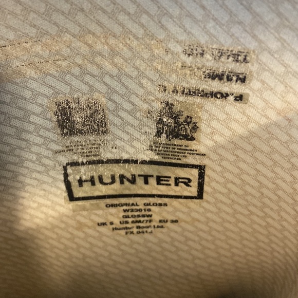 Hunter Original Tall Matte Rubber Rain Boots Gray - Picture 7 of 9